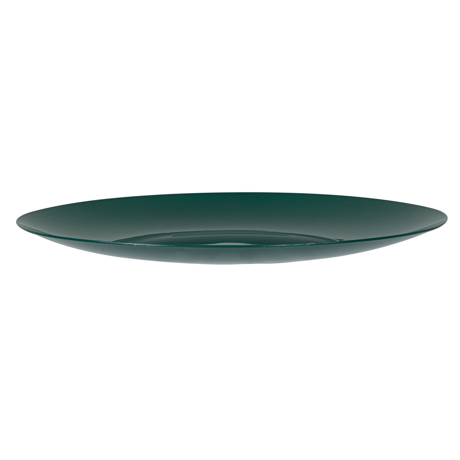 Moderna Round Forest Green Plastic Plate - 10 1/4" x 10 1/4" x 3/4" - 200 count box