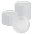 Moderna Round Clear Plastic Wave Plate - 7" x 7" x 1/2" - 40 count box