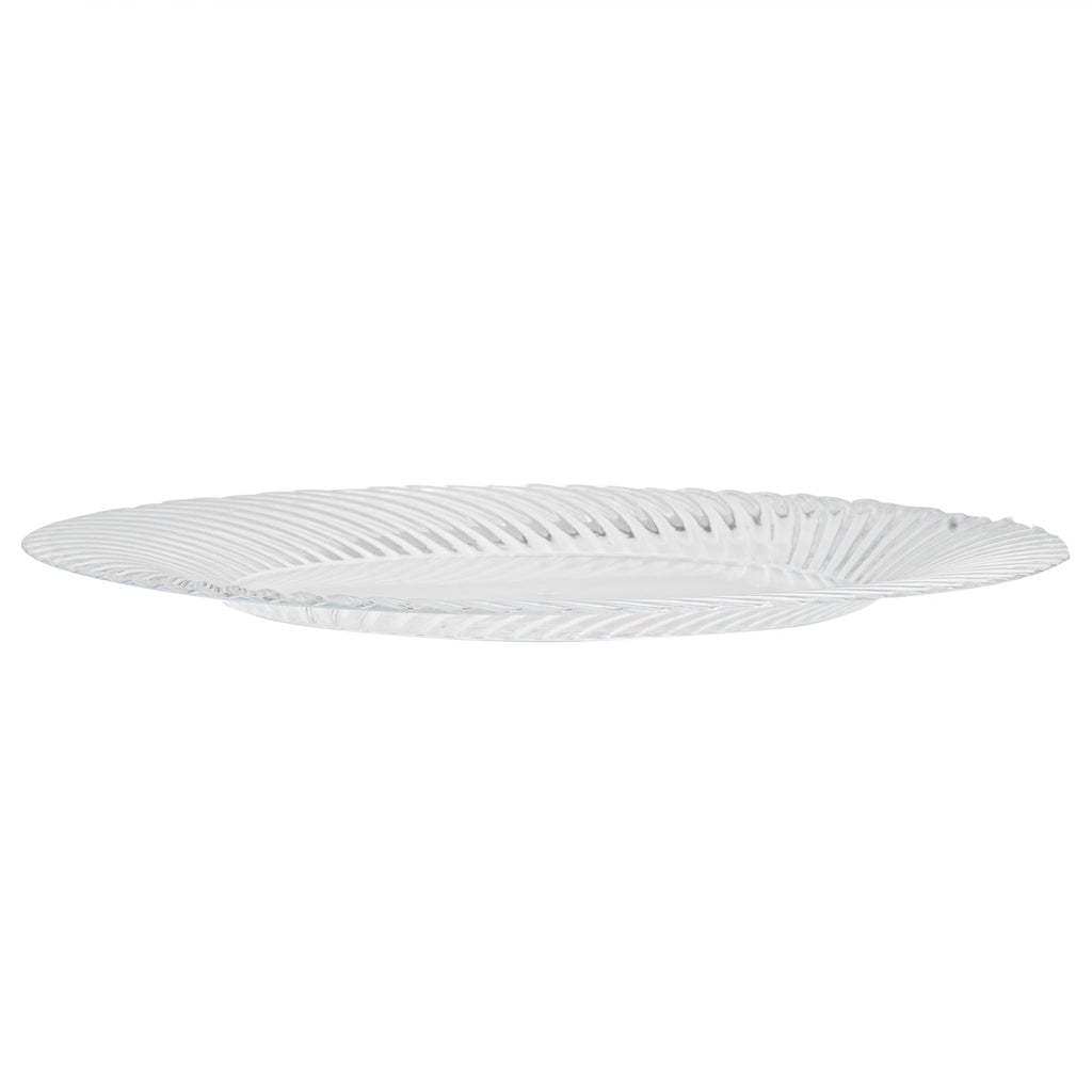 Moderna Round Clear Plastic Wave Plate - 9" x 9" x 1/2" - 40 count box