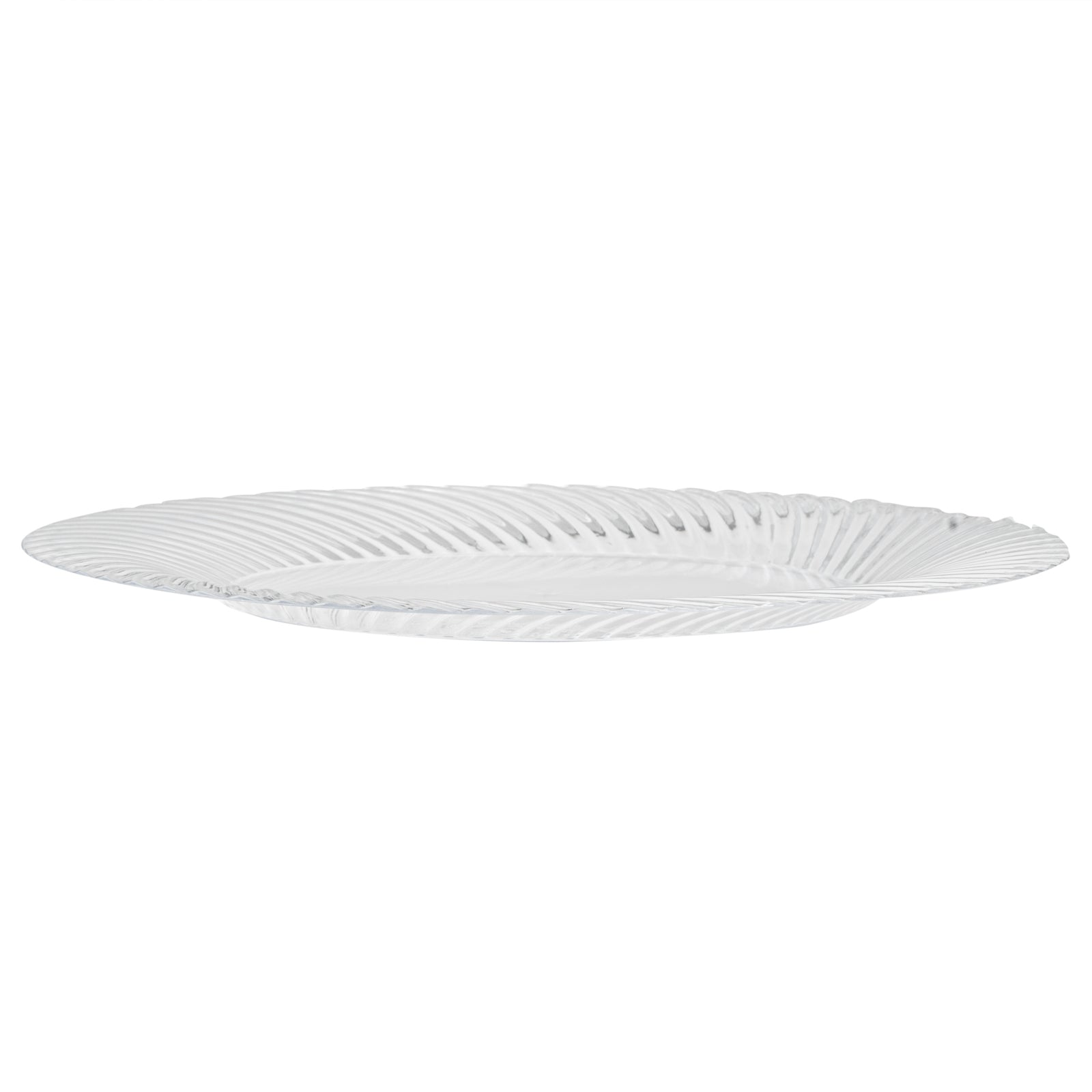 Moderna Round Clear Plastic Wave Plate - 9" x 9" x 1/2" - 200 count box