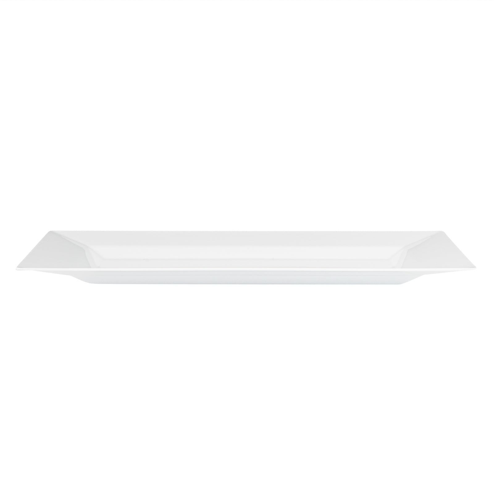Moderna Rectangle White Plastic Plate - 7 1/2" x 5 1/4" x 1/2" - 100 count box