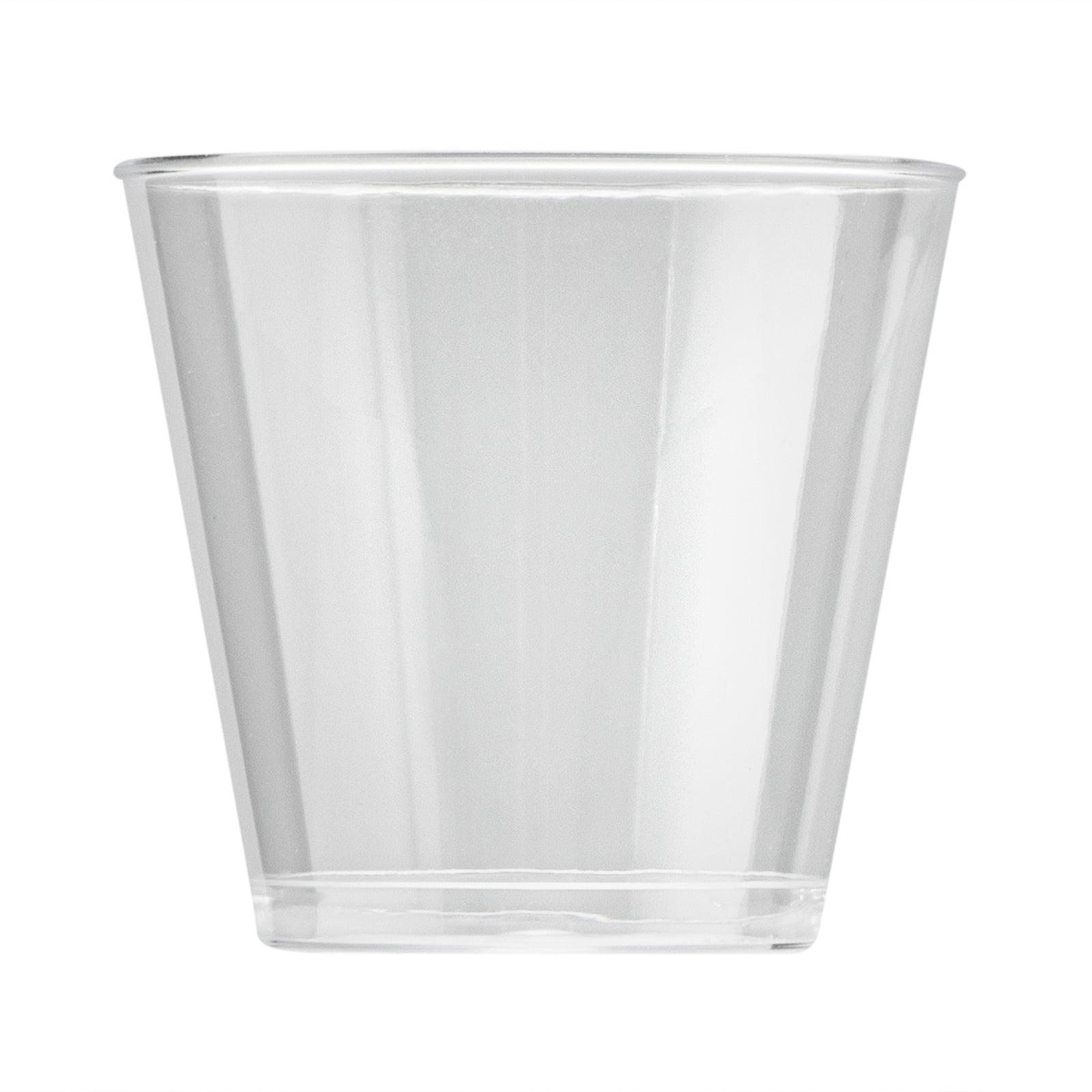 Chef 101 1 oz Clear Plastic Shot Glass - 1 3/4" x 1 3/4" x 1 1/2" - 500 count box