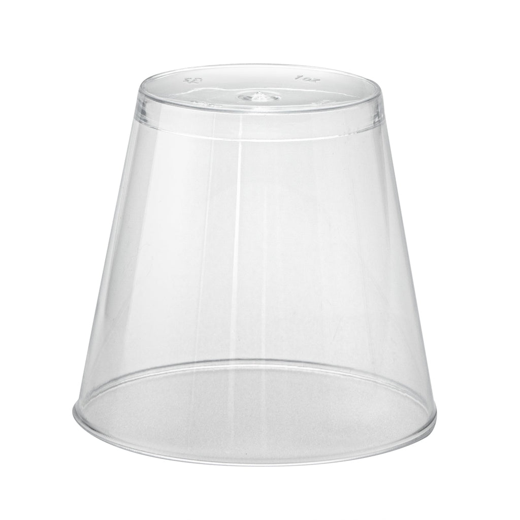 Chef 101 1 oz Clear Plastic Shot Glass - 1 3/4" x 1 3/4" x 1 1/2" - 500 count box