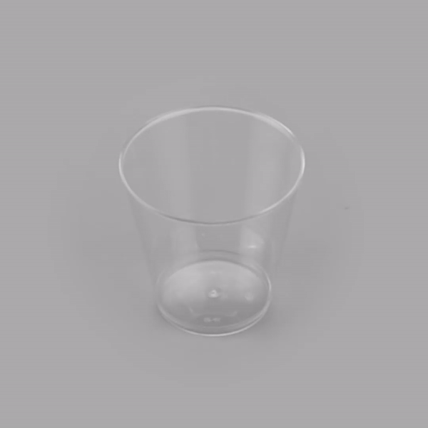 Chef 101 2 oz Clear Plastic Shot Glass - 2" x 2" x 2" - 50 count box