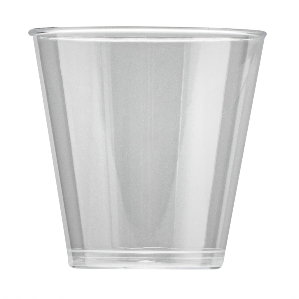 Chef 101 2 oz Clear Plastic Shot Glass - 2" x 2" x 2" - 50 count box