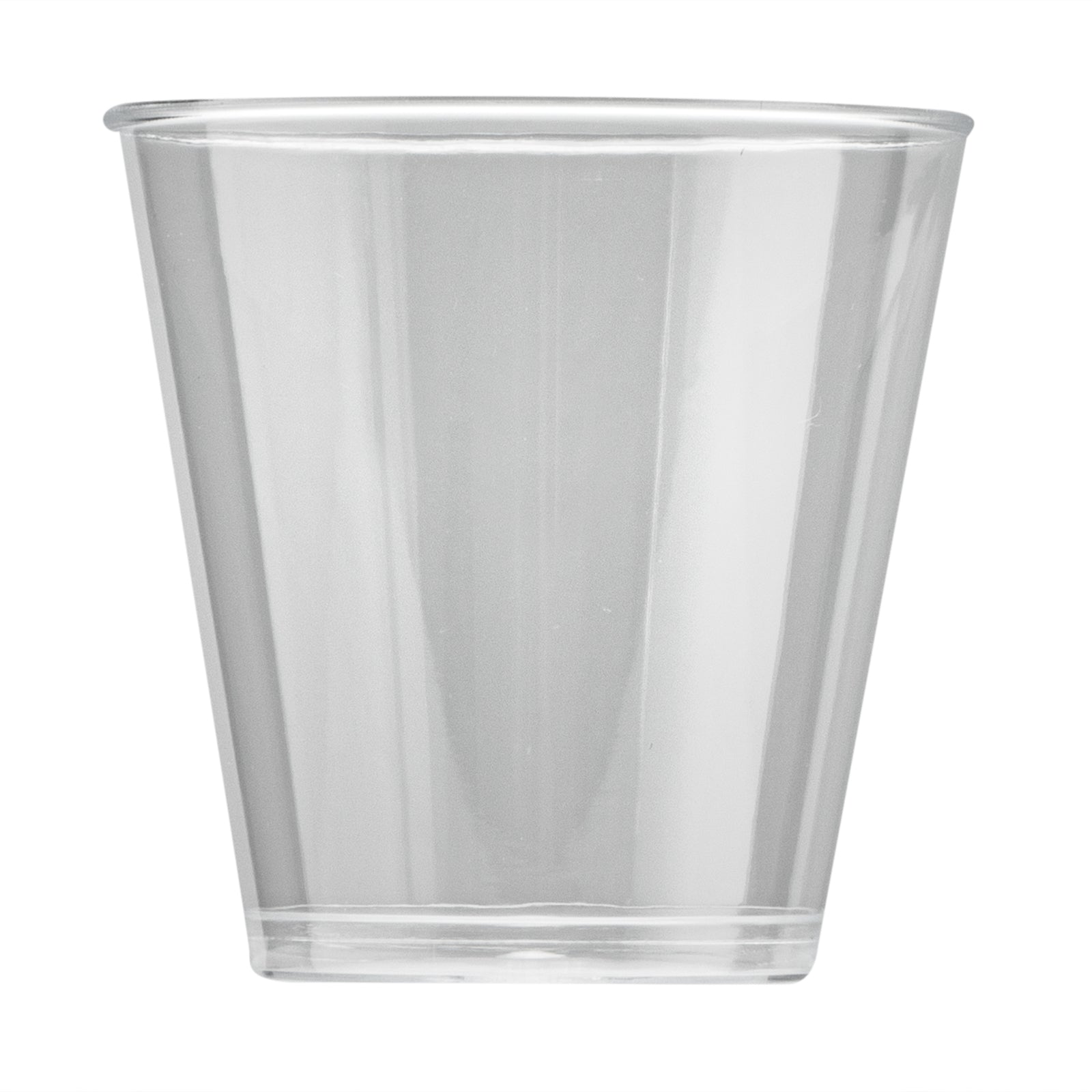 Chef 101 2 oz Clear Plastic Shot Glass - 2" x 2" x 2" - 50 count box
