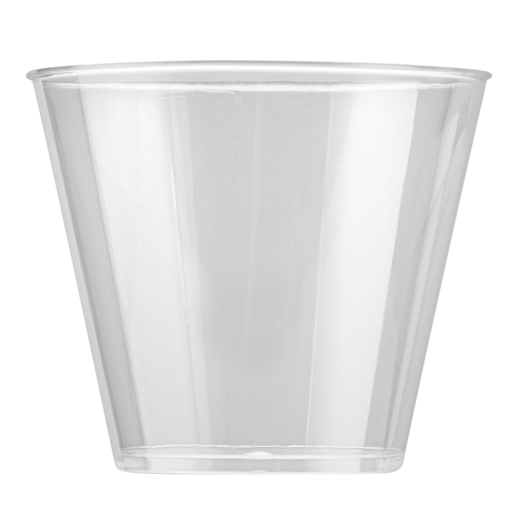 Chef 101 5 oz Clear Plastic Tumbler - 2 3/4" x 2 3/4" x 2 1/4" - 20 count box