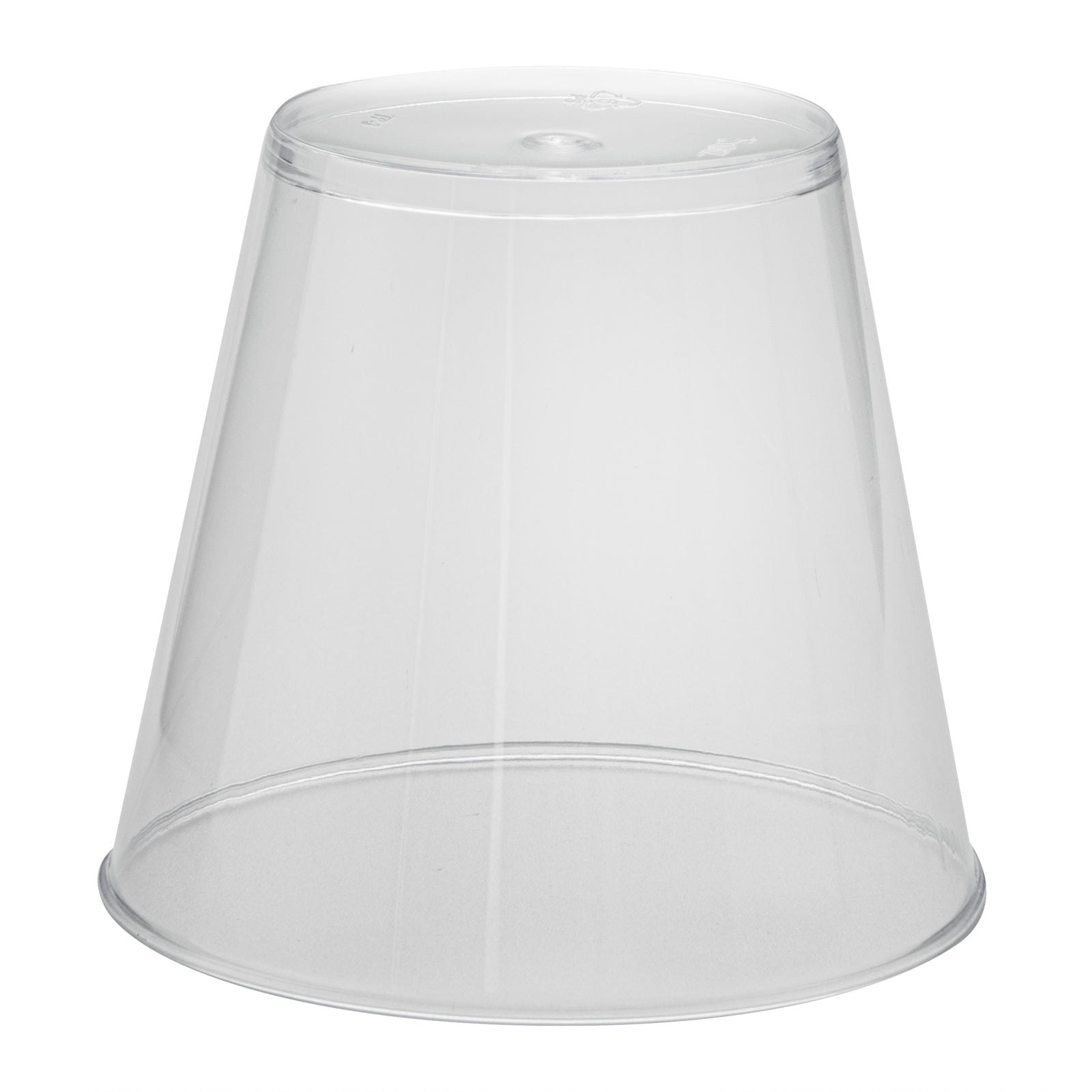Chef 101 5 oz Clear Plastic Tumbler - 2 3/4" x 2 3/4" x 2 1/4" - 20 count box