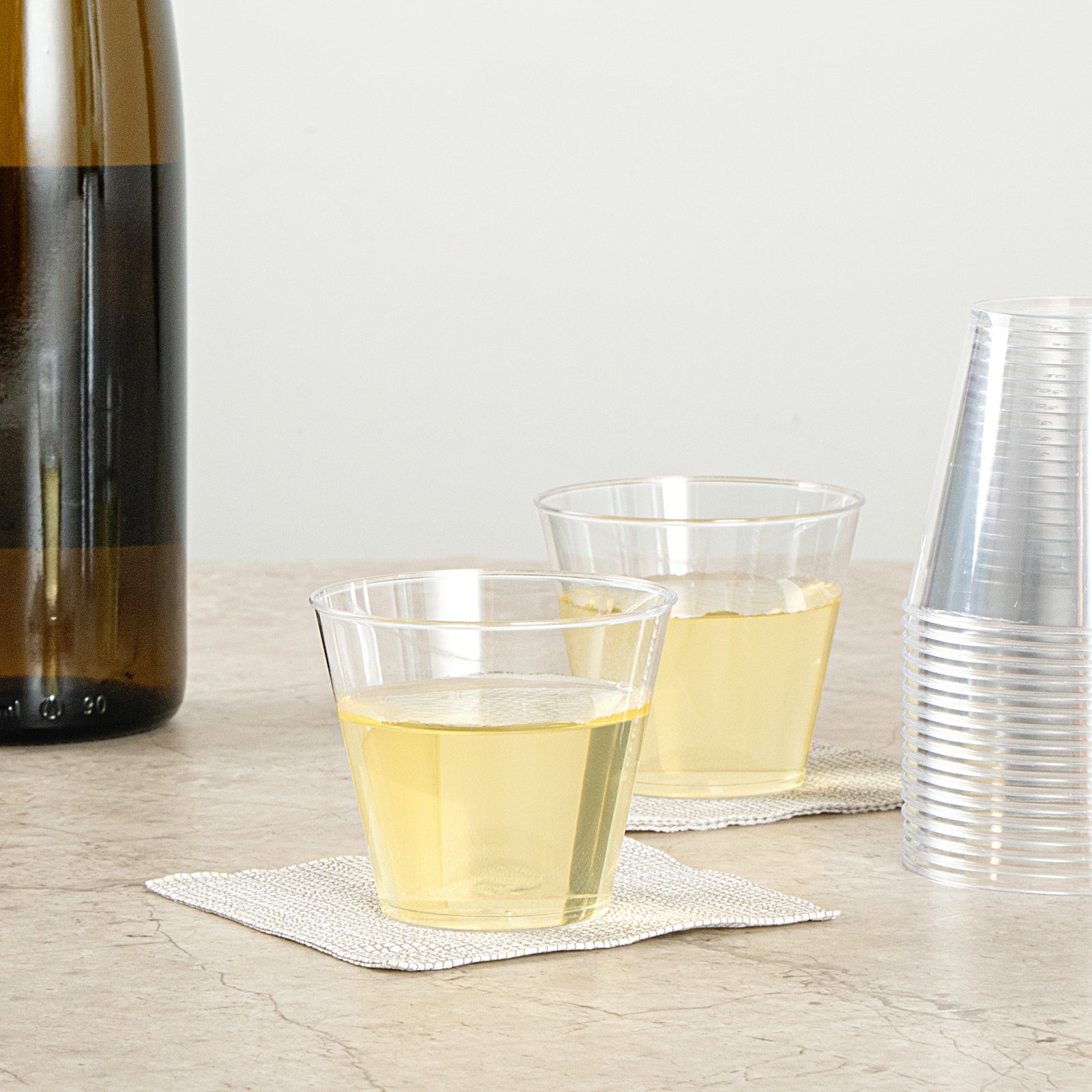 Chef 101 5 oz Clear Plastic Tumbler - 2 3/4" x 2 3/4" x 2 1/4" - 500 count box