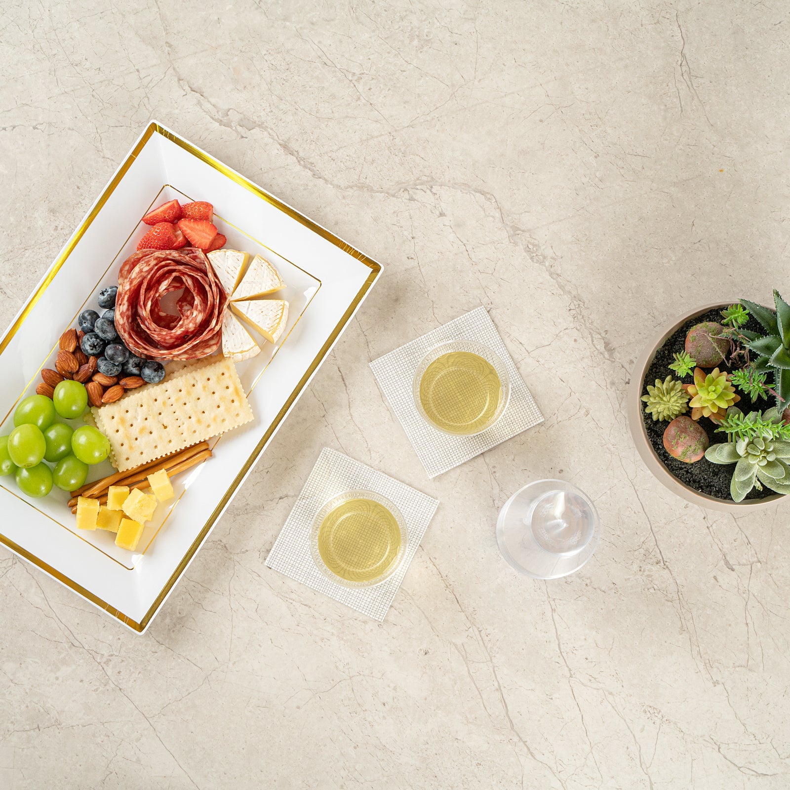 Chef 101 5 oz Clear Plastic Tumbler - 2 3/4" x 2 3/4" x 2 1/4" - 500 count box