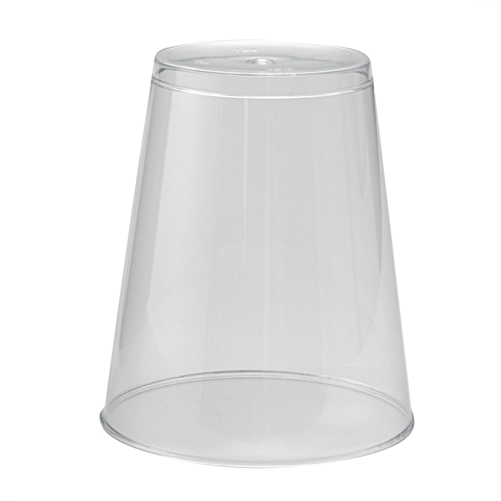 Chef 101 7 oz Clear Plastic Tumbler - 2 3/4" x 2 3/4" x 3 1/4" - 20 count box