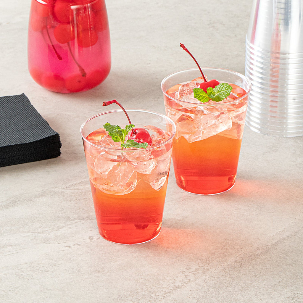 Chef 101 8 oz Clear Plastic Tumbler - 3" x 3" x 3 1/4" - 500 count box