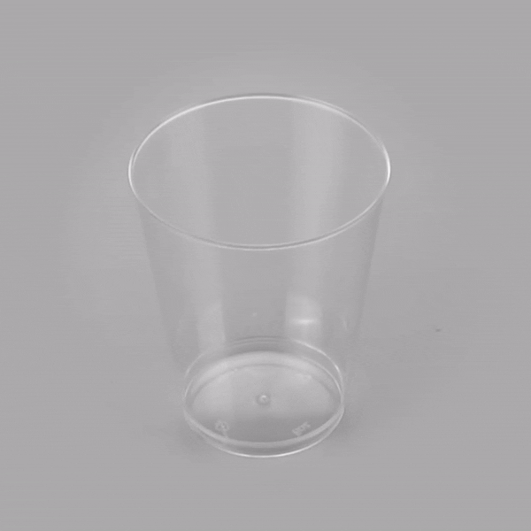 Chef 101 8 oz Clear Plastic Tumbler - 3" x 3" x 3 1/4" - 500 count box