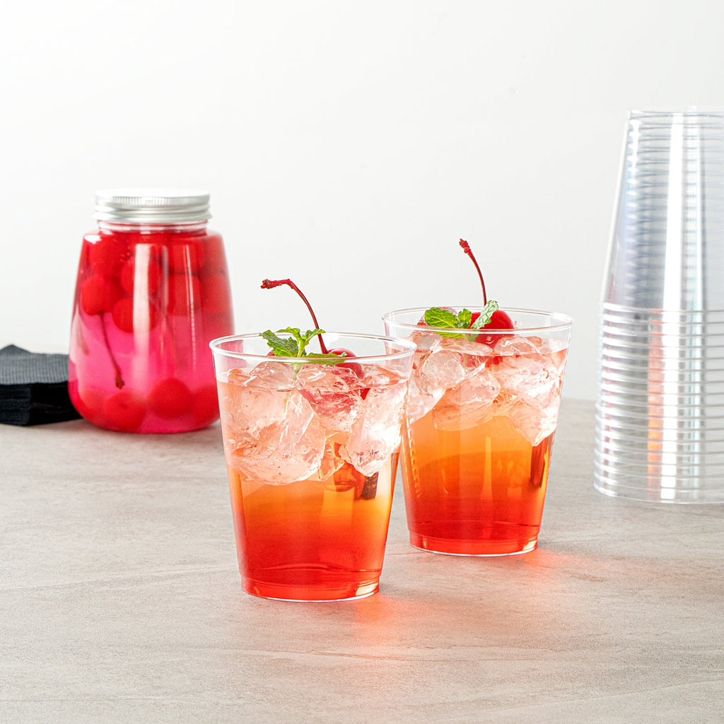 Chef 101 8 oz Clear Plastic Tumbler - 3" x 3" x 3 1/4" - 500 count box