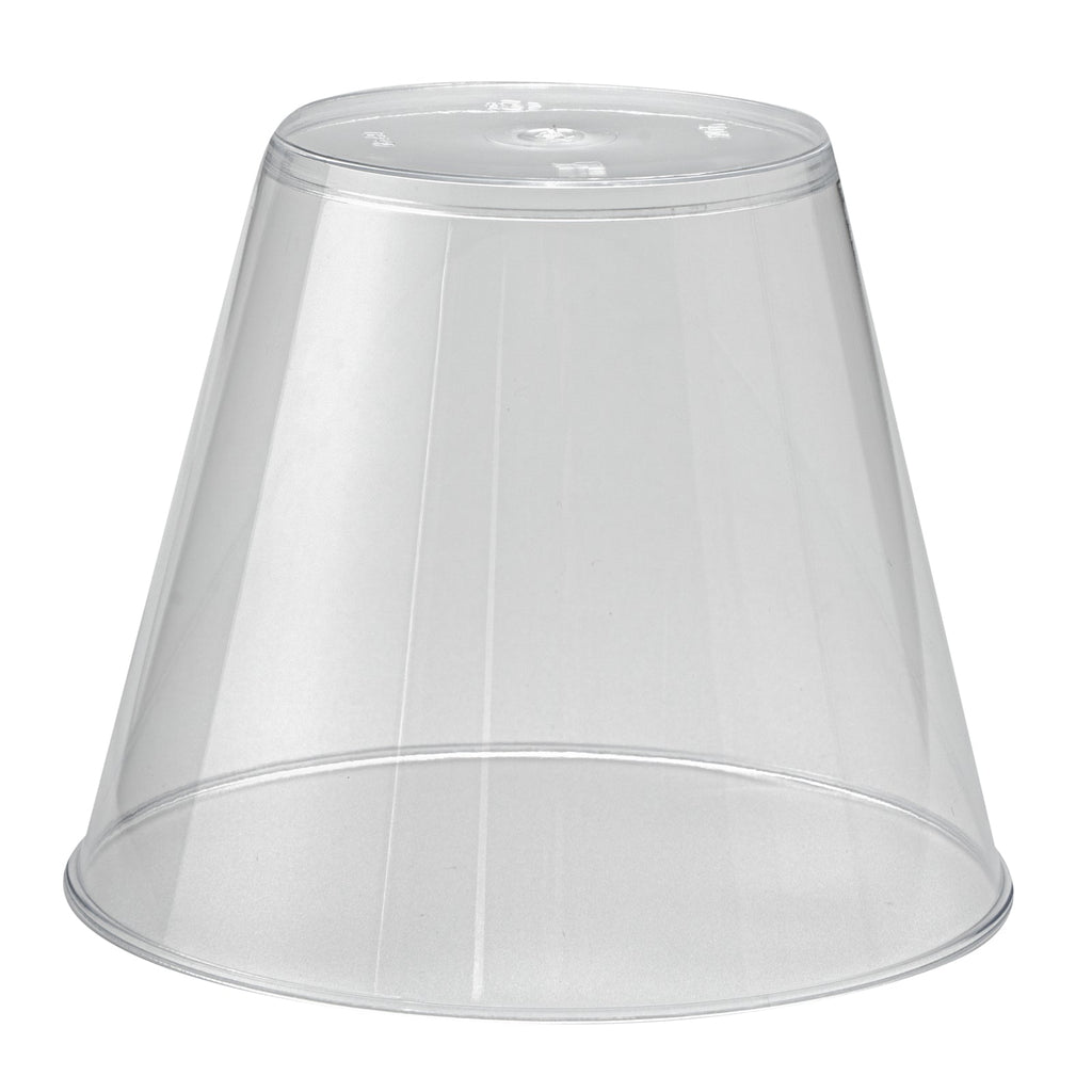 Chef 101 9 oz Clear Plastic Tumbler - 3 1/2" x 3 1/2" x 2 3/4" - 20 count box