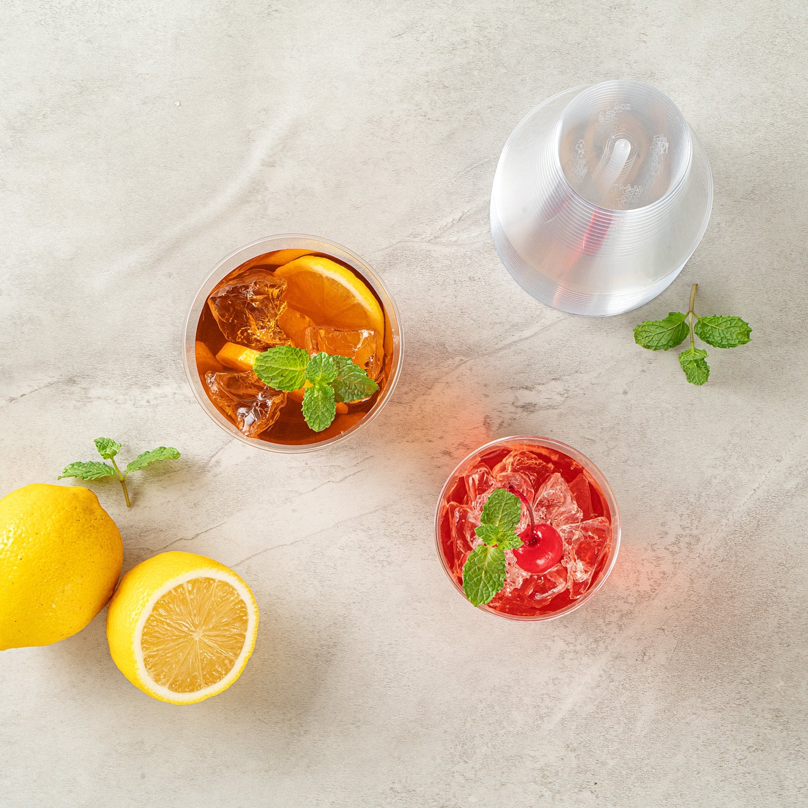 Chef 101 9 oz Clear Plastic Tumbler - 3 1/2" x 3 1/2" x 2 3/4" - 500 count box