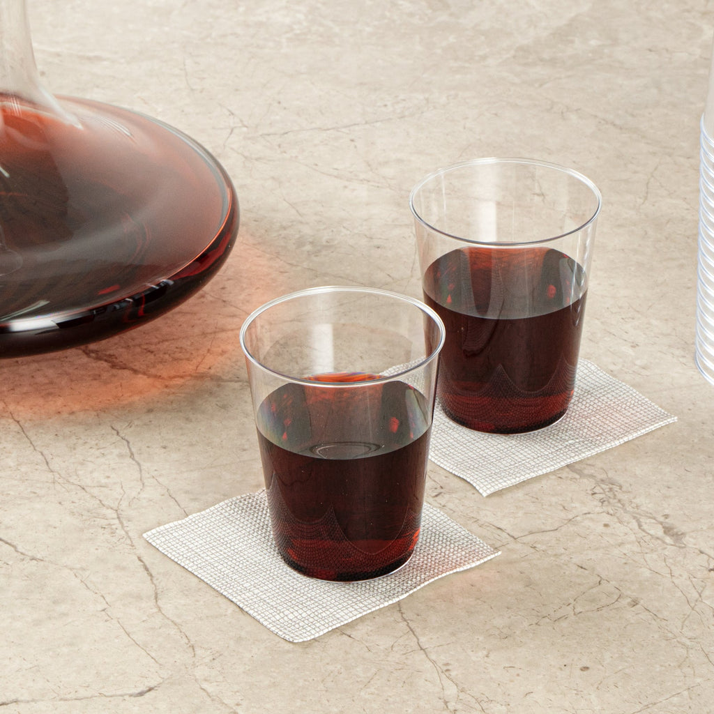 Chef 101 10 oz Clear Plastic Tumbler - 3" x 3" x 3 3/4" - 20 count box