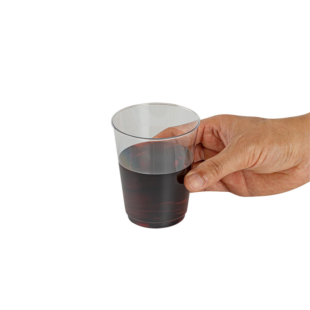 Chef 101 10 oz Clear Plastic Tumbler - 3" x 3" x 3 3/4" - 20 count box