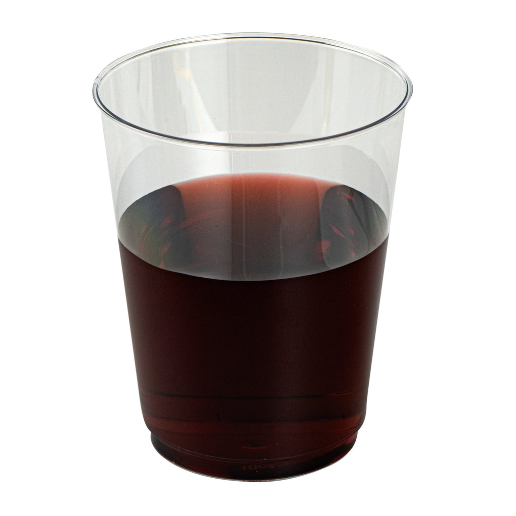 Chef 101 10 oz Clear Plastic Tumbler - 3" x 3" x 3 3/4" - 500 count box