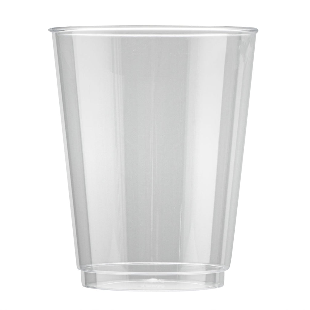 Chef 101 10 oz Clear Plastic Tumbler - 3" x 3" x 3 3/4" - 500 count box