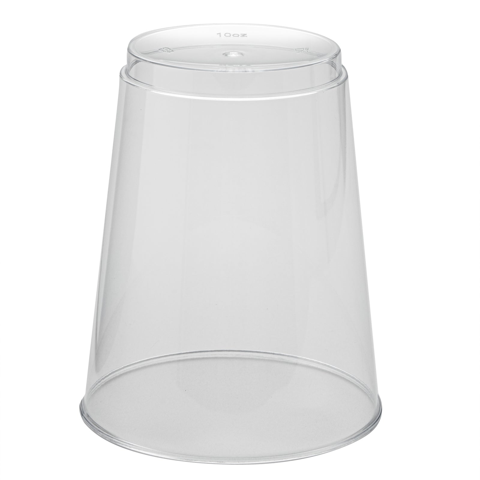Chef 101 10 oz Clear Plastic Tumbler - 3" x 3" x 3 3/4" - 500 count box