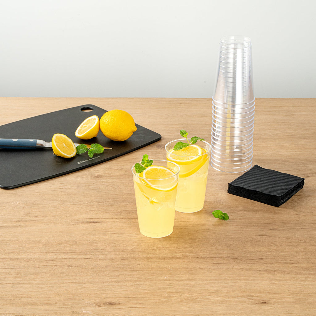 Chef 101 12 oz Clear Plastic Tumbler - 3" x 3" x 4 1/4" - 500 count box