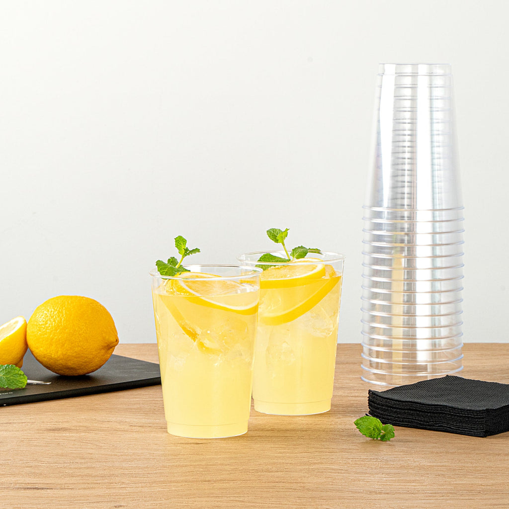 Chef 101 12 oz Clear Plastic Tumbler - 3" x 3" x 4 1/4" - 500 count box
