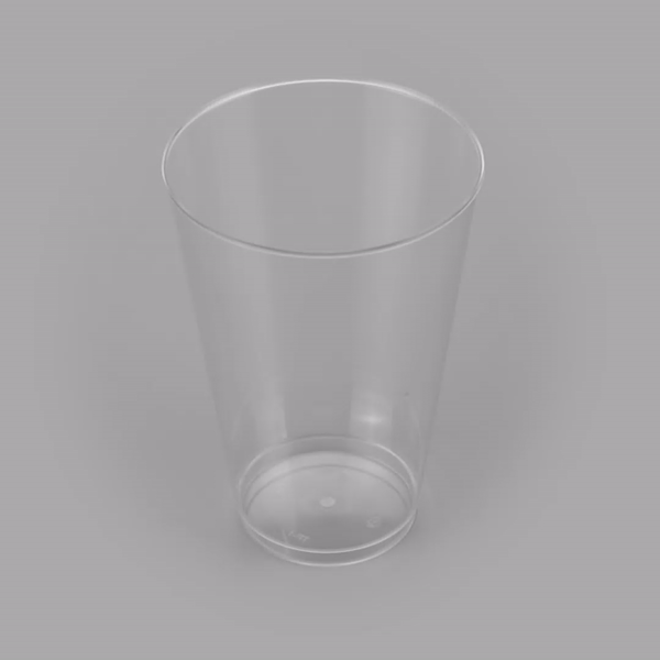Chef 101 14 oz Clear Plastic Tumbler - 3 1/4" x 3 1/4" x 4 3/4" - 20 count box