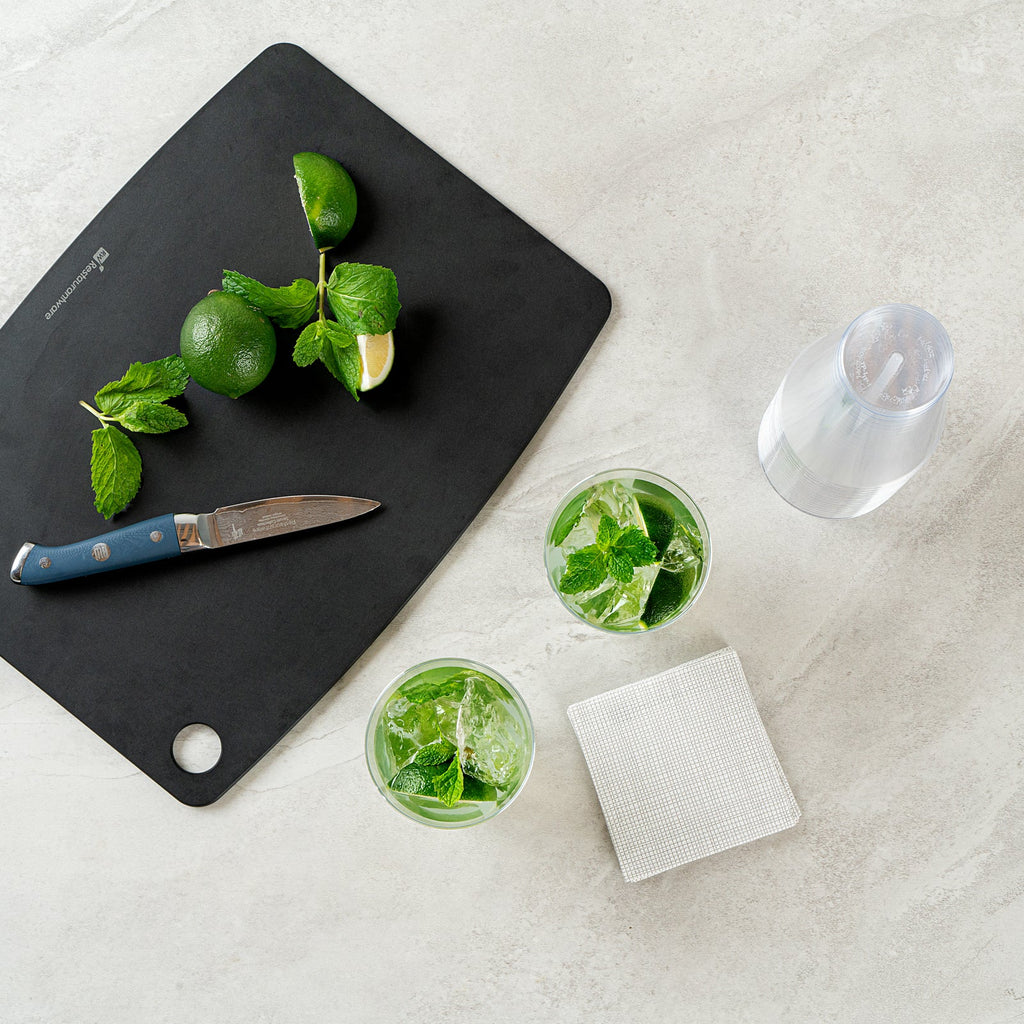 Chef 101 14 oz Clear Plastic Tumbler - 3 1/4" x 3 1/4" x 4 3/4" - 20 count box