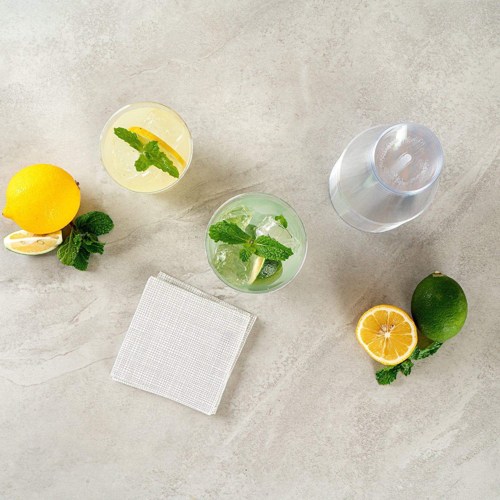 Chef 101 14 oz Clear Plastic Tumbler - 3 1/4" x 3 1/4" x 4 3/4" - 500 count box