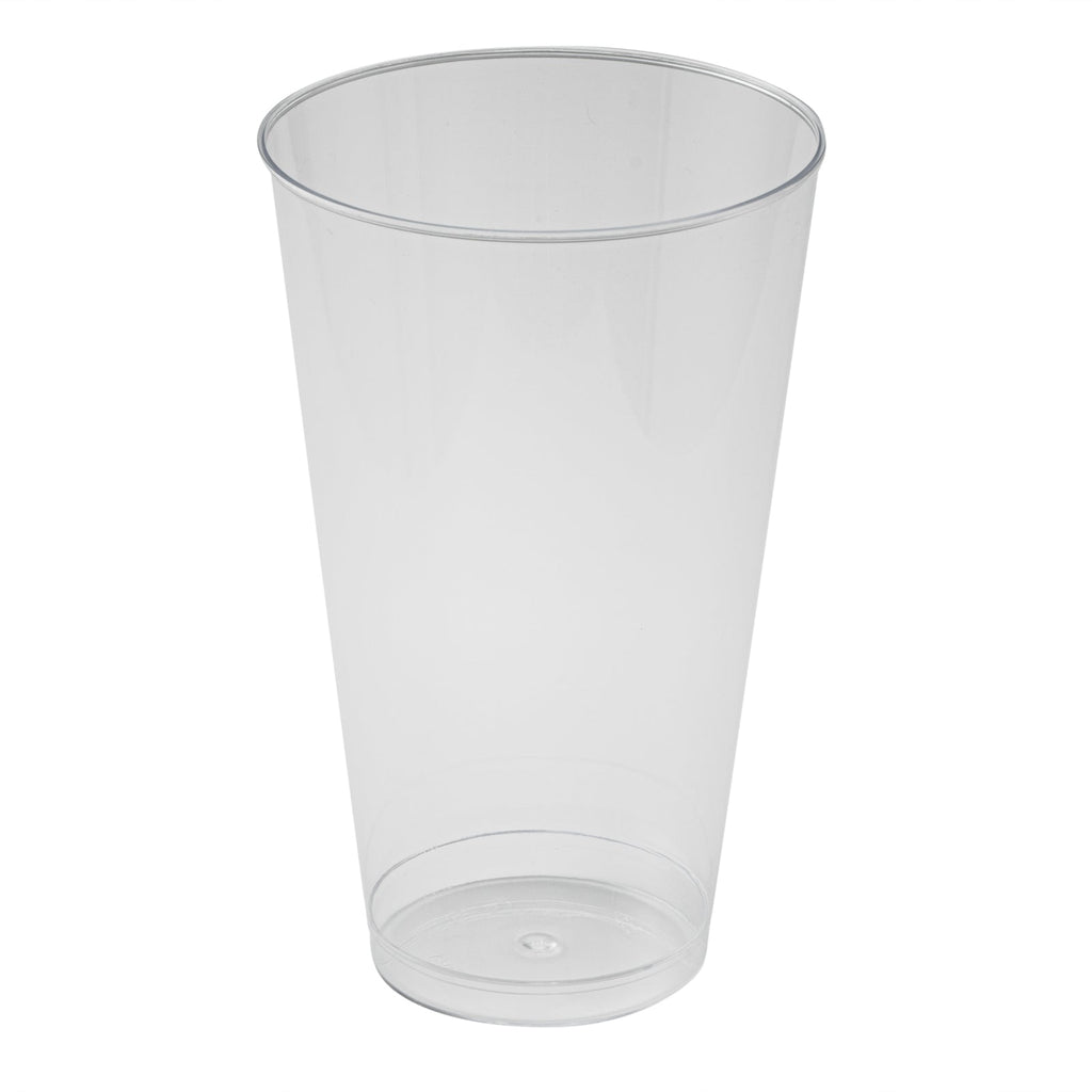 Chef 101 16 oz Clear Plastic Tumbler - 3 1/4" x 3 1/4" x 5 1/4" - 500 count box