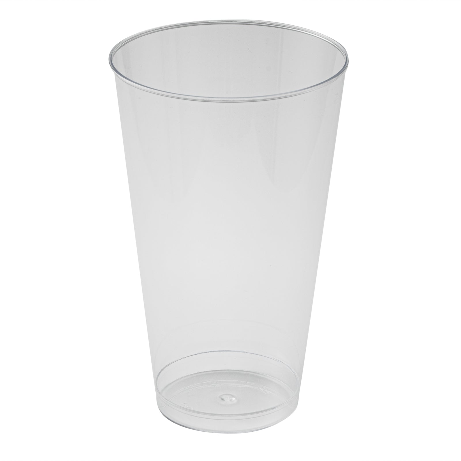 Chef 101 16 oz Clear Plastic Tumbler - 3 1/4" x 3 1/4" x 5 1/4" - 500 count box