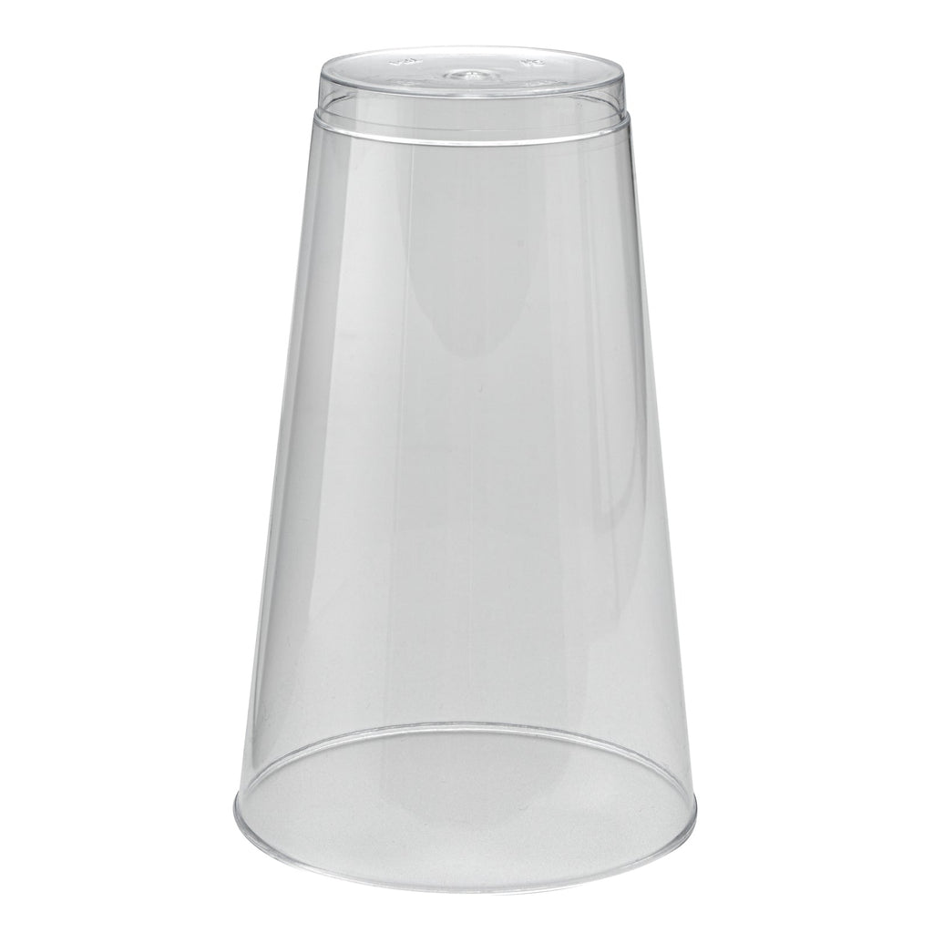Chef 101 16 oz Clear Plastic Tumbler - 3 1/4" x 3 1/4" x 5 1/4" - 20 count box