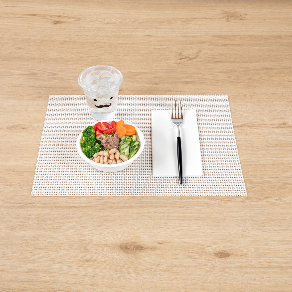 Moderna Silver Plastic Fork - with Black Handle - 7 1/2" - 50 count box