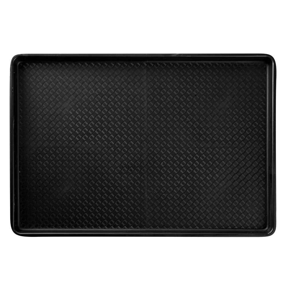 Chef 101 Rectangle Black Plastic Display Tray - 26" x 18" - 1 count box