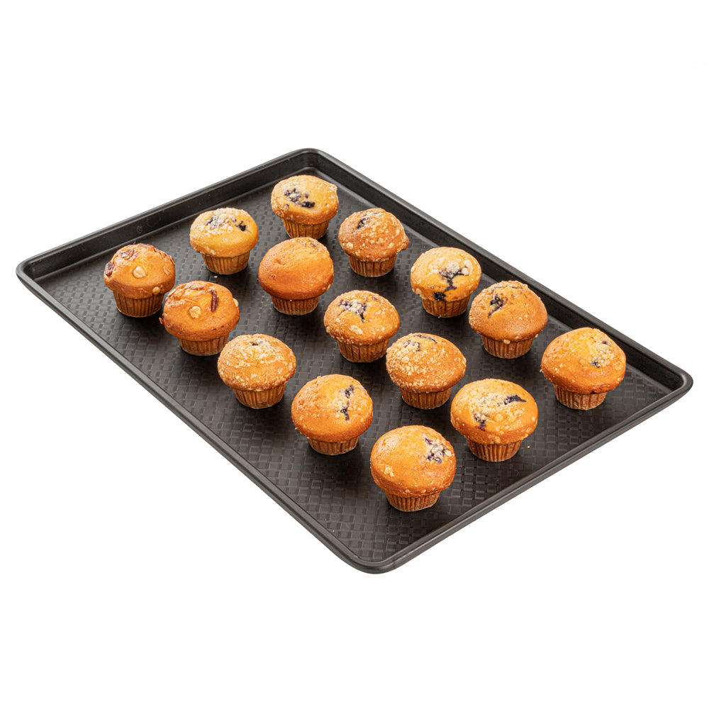Chef 101 Rectangle Black Plastic Display Tray - 26" x 18" - 1 count box