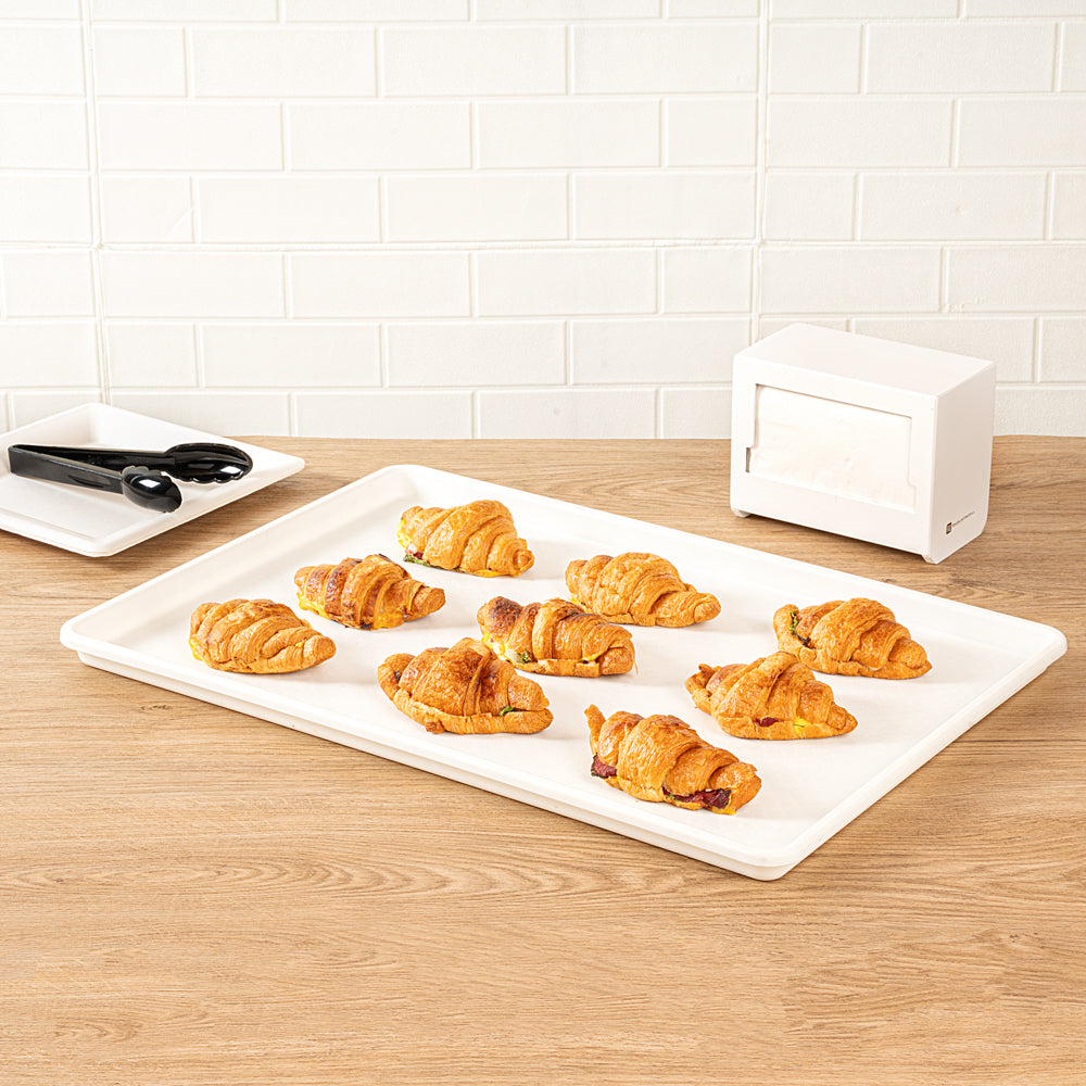 Chef 101 Rectangle White Plastic Display Tray - 26" x 18" - 1 count box