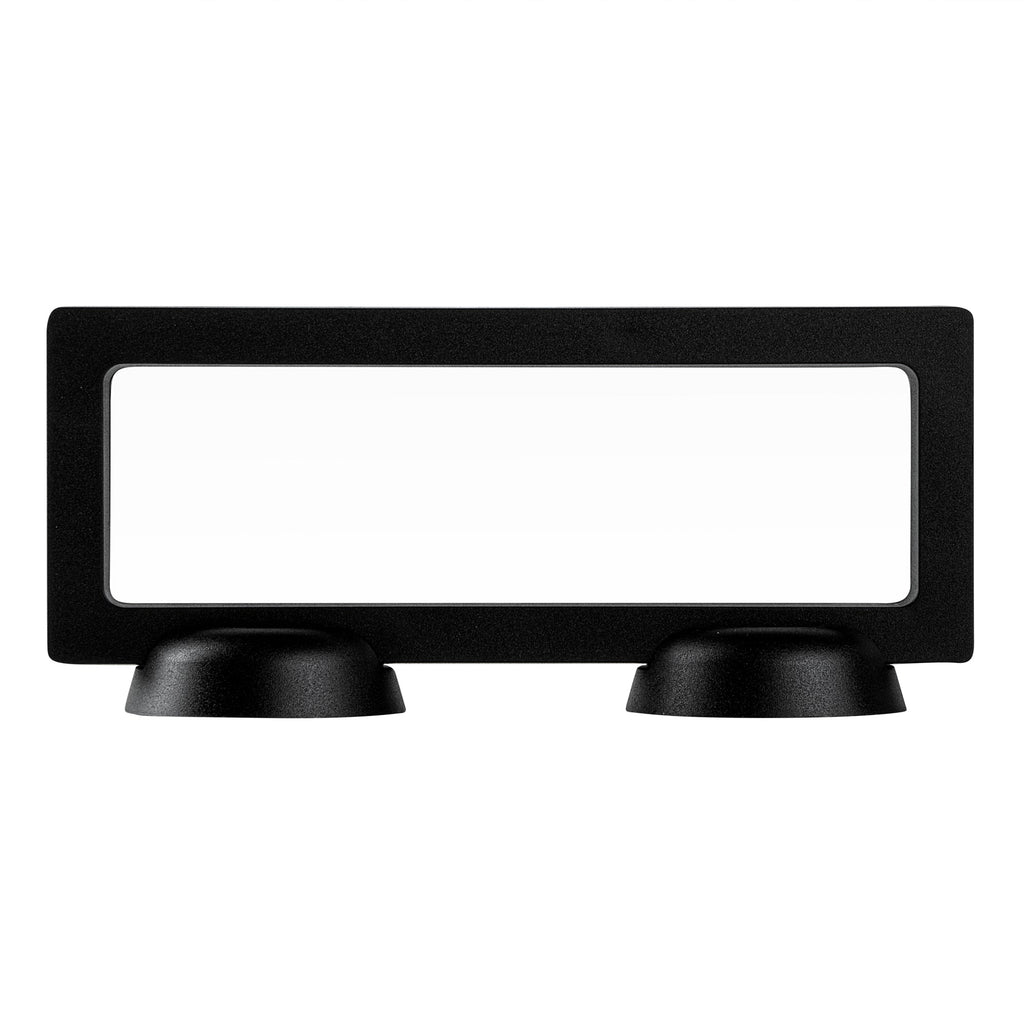 Display Tek Rectangle Black Plastic 3D Floating Display Case - 7" x 2 3/4" x 3/4" - 10 count box