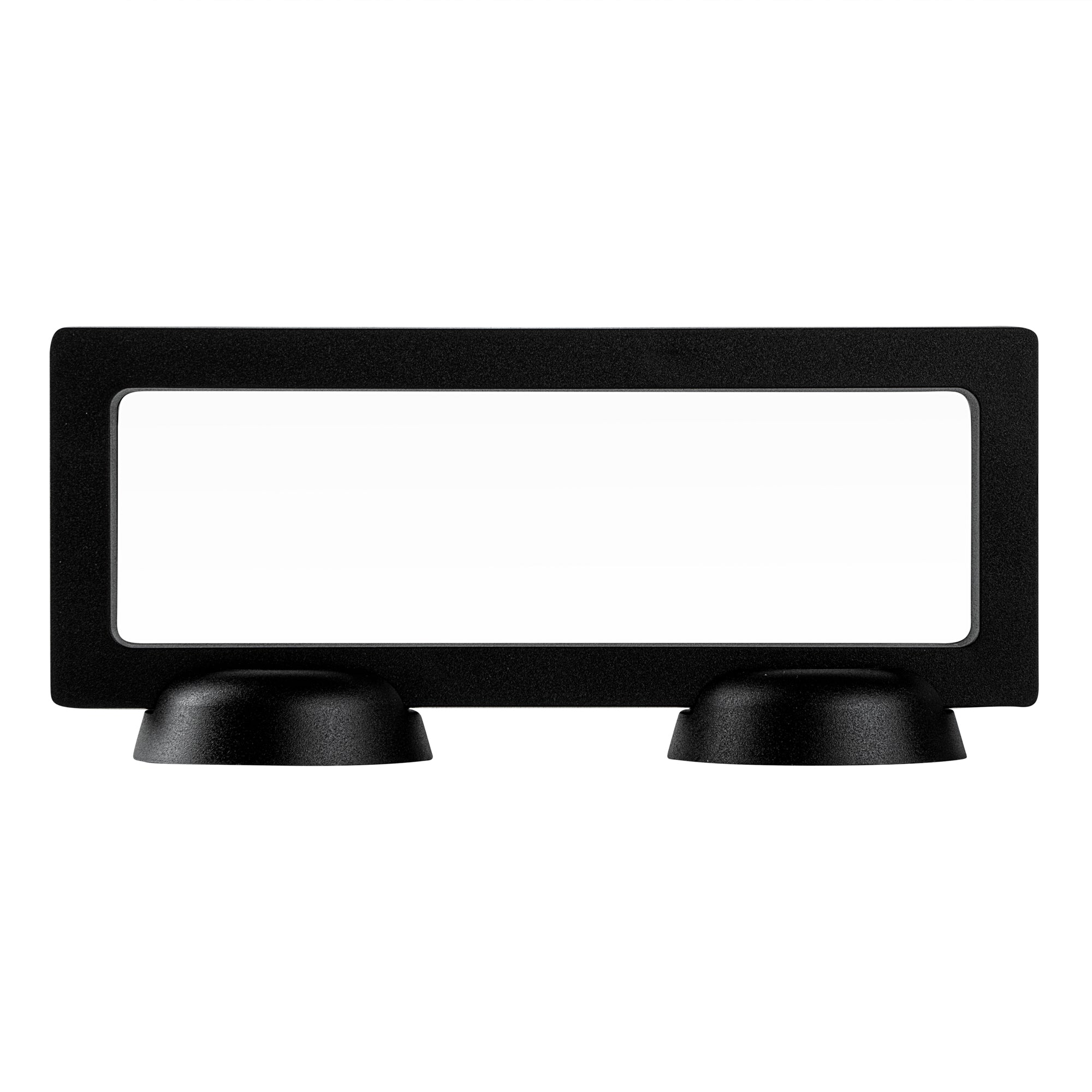 Display Tek Rectangle Black Plastic 3D Floating Display Case - 7" x 2 3/4" x 3/4" - 10 count box