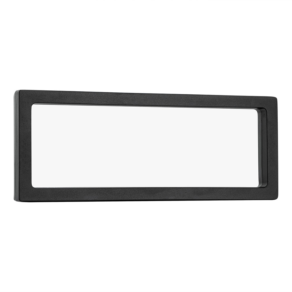 Display Tek Rectangle Black Plastic 3D Floating Display Case - 9" x 3 1/2" x 3/4" - 10 count box