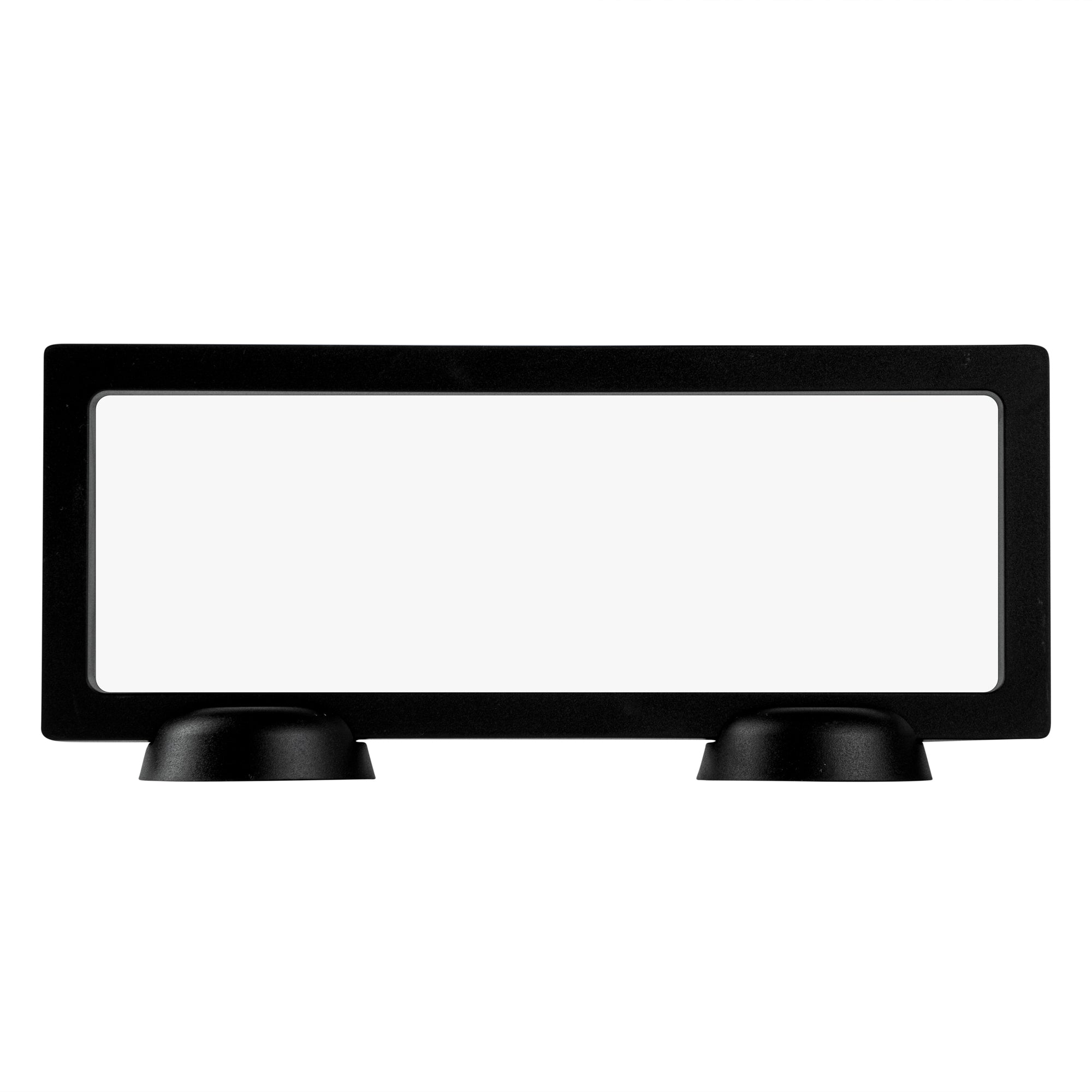 Display Tek Rectangle Black Plastic 3D Floating Display Case - 9" x 3 1/2" x 3/4" - 10 count box
