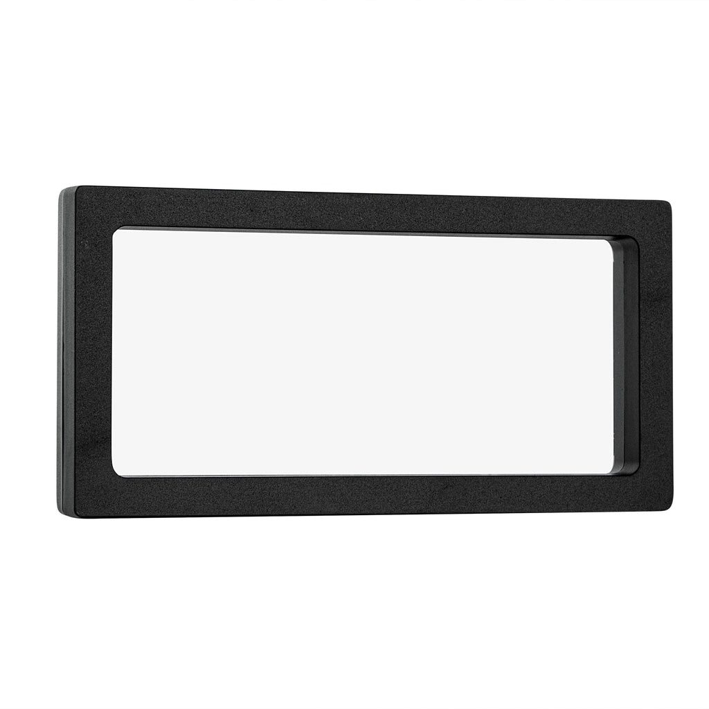 Display Tek Rectangle Black Plastic 3D Floating Display Case - 9" x 4 1/4" x 3/4" - 10 count box