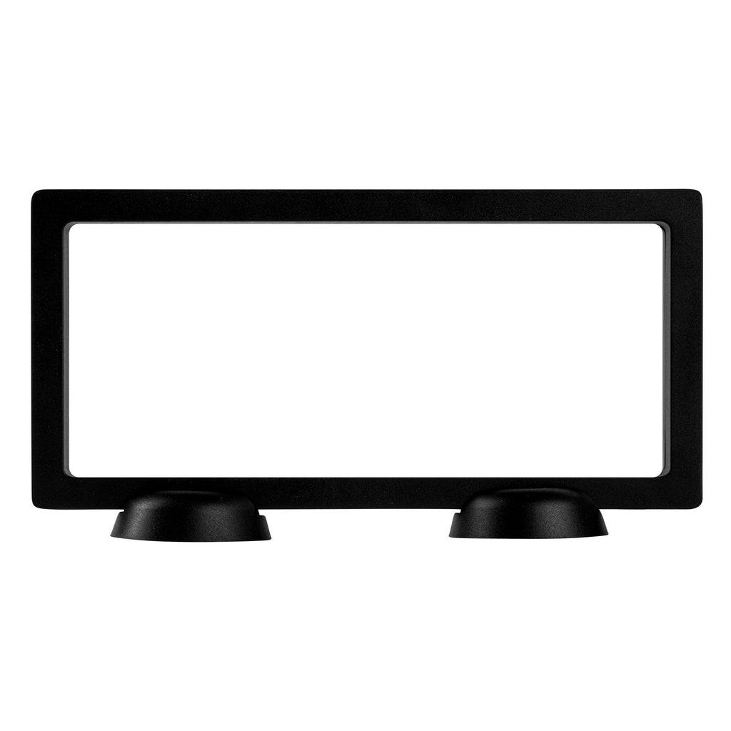 Display Tek Rectangle Black Plastic 3D Floating Display Case - 9" x 4 1/4" x 3/4" - 10 count box