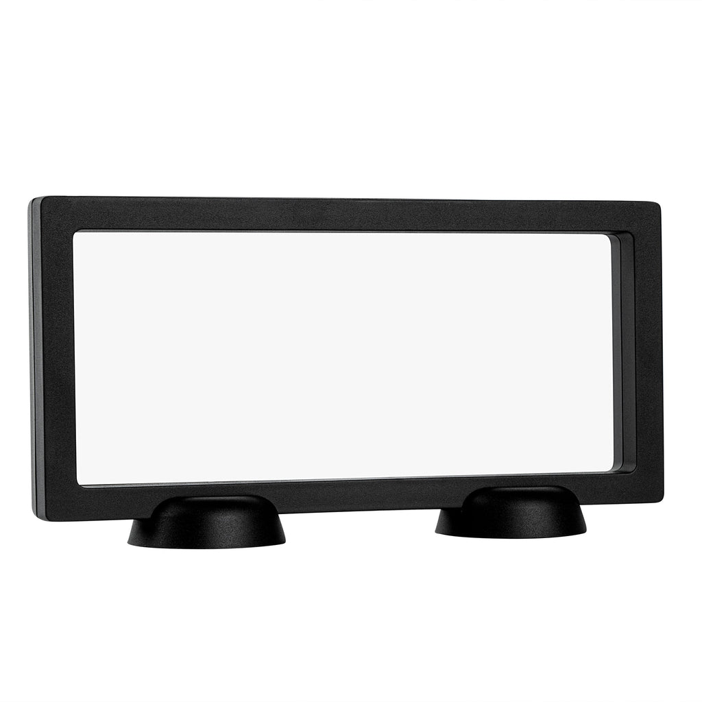 Display Tek Rectangle Black Plastic 3D Floating Display Case - 9" x 4 1/4" x 3/4" - 10 count box