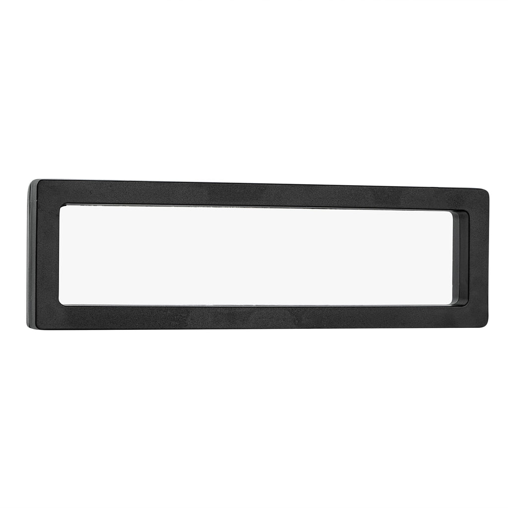 Display Tek Rectangle Black Plastic 3D Floating Display Case - 11 3/4" x 3 1/2" x 3/4" - 10 count box