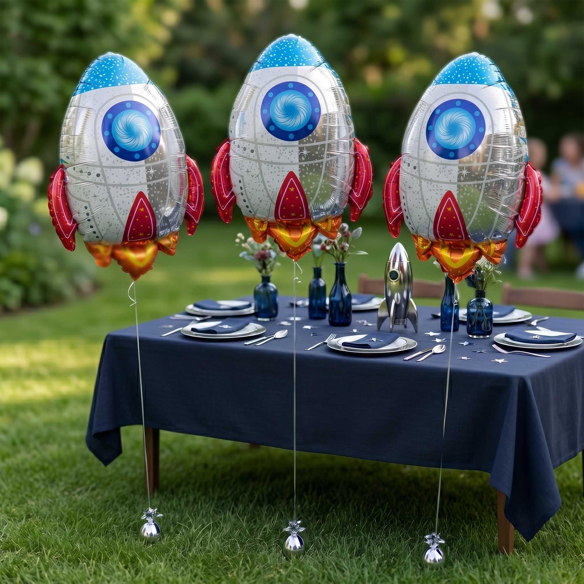 Balloonify Mylar Rocket Ship Balloon - 28 3/4" x 23 1/2" - 100 count box