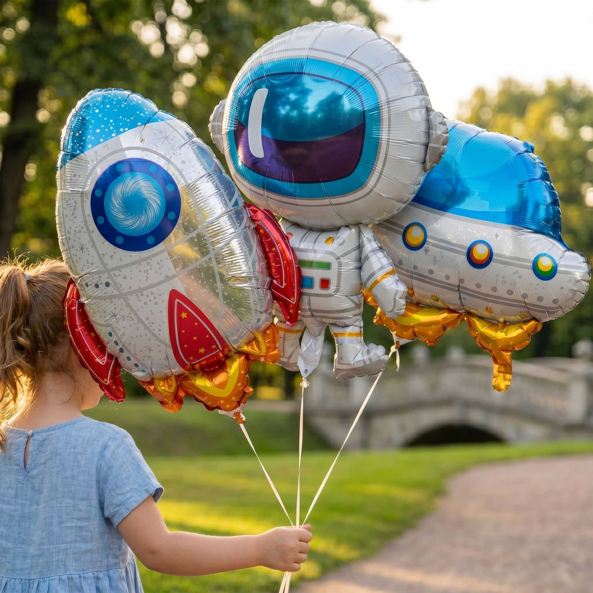 Balloonify Mylar 3-Piece Space Balloon Set - 100 count box
