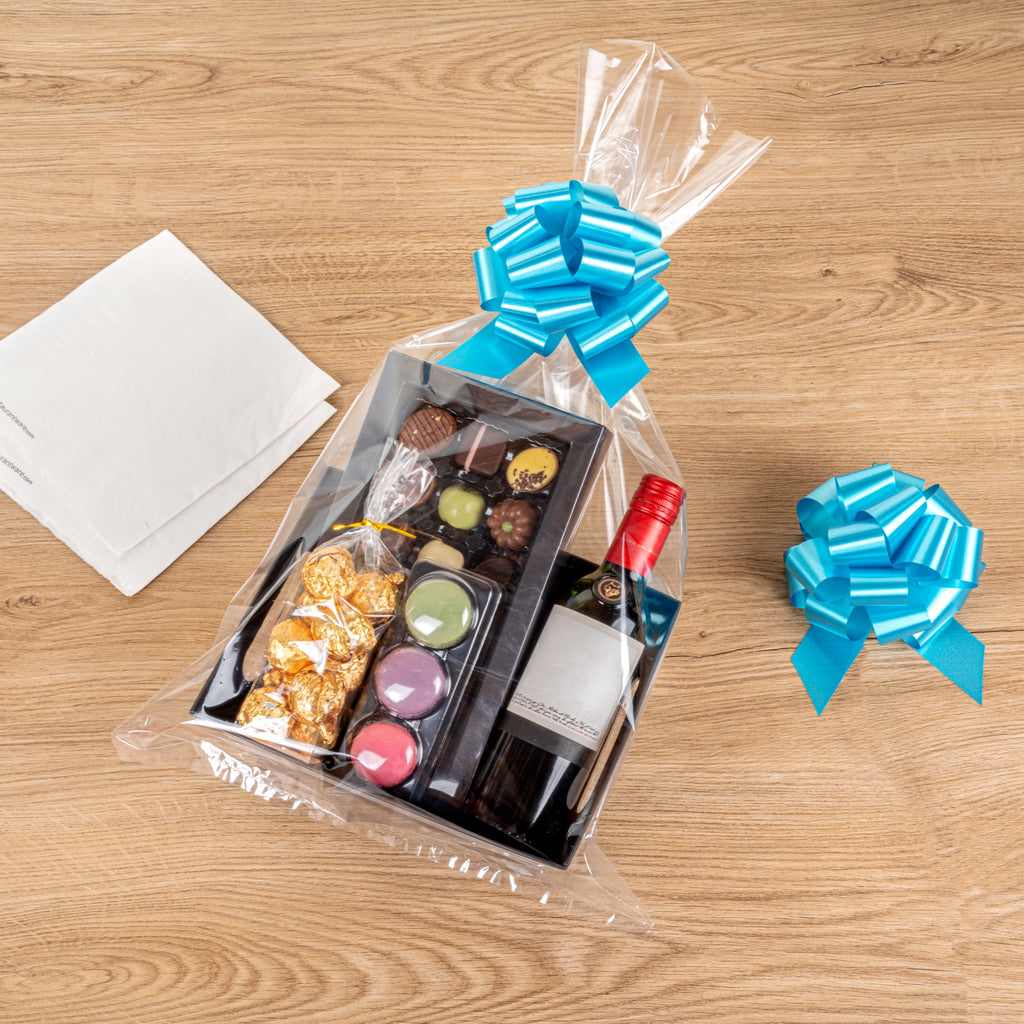 Gift Tek Teal Plastic Flora Satin Pull Bow - 5 1/2" - 10 count box