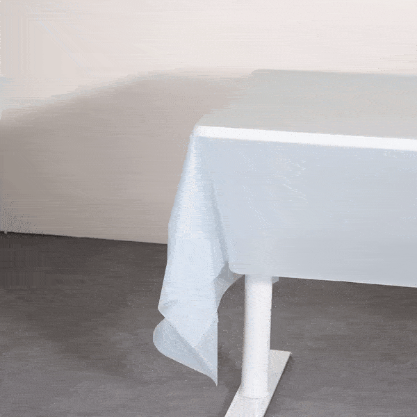 Table Tek Rectangle Blue Plastic Table Cover - 108" x 54" - 20 count box
