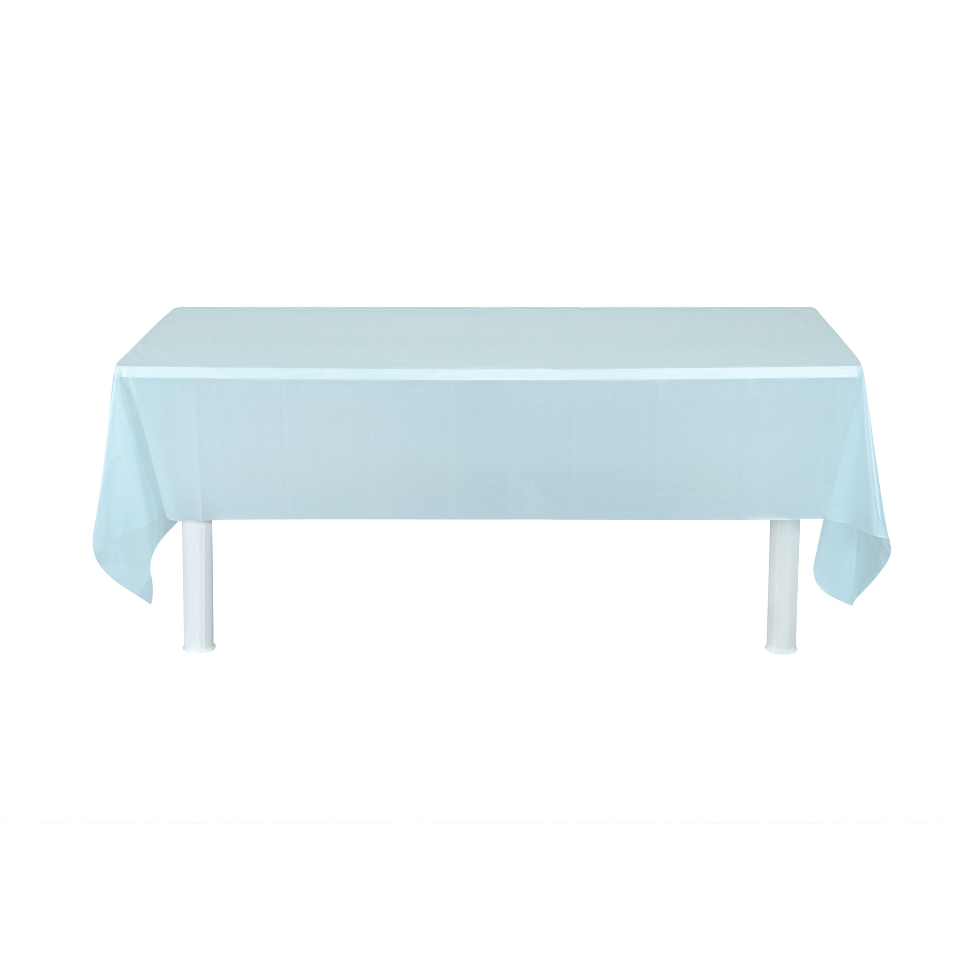 Table Tek Rectangle Blue Plastic Table Cover - 108" x 54" - 20 count box